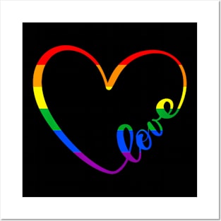 Heart Love Lesbian Gay Pride Month Transgender LGBT Posters and Art